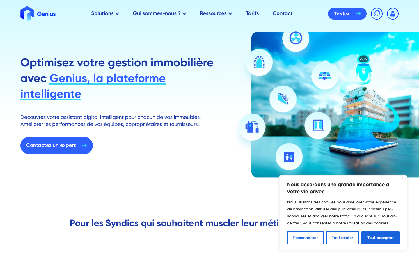 Aperçu du service Genius