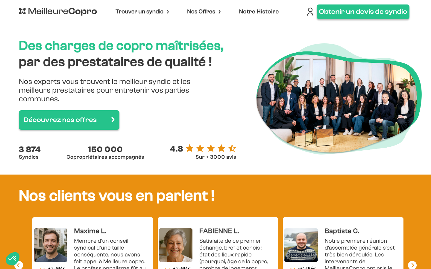 Aperçu du service MeilleureCopro