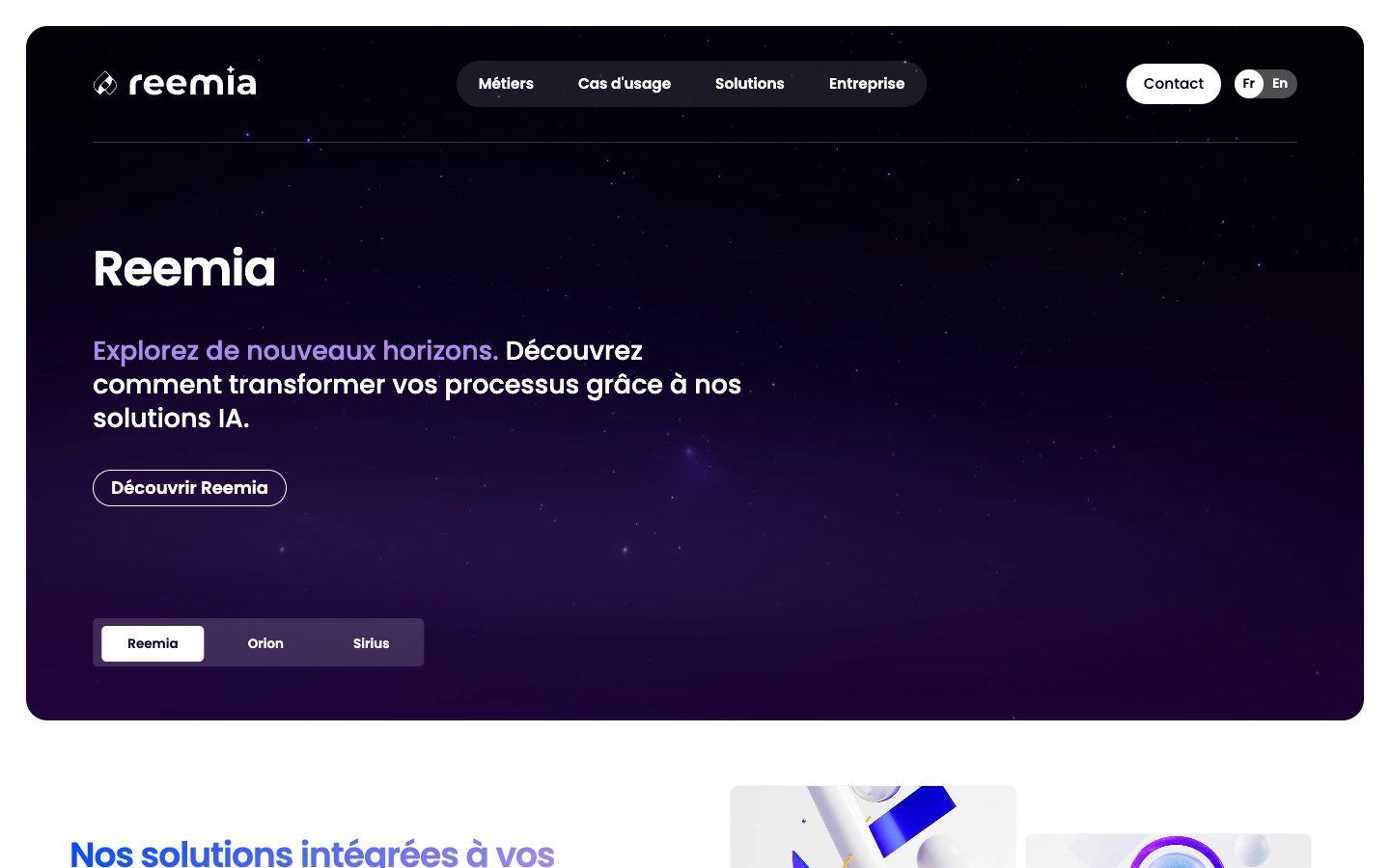 Aperçu du service Reemia